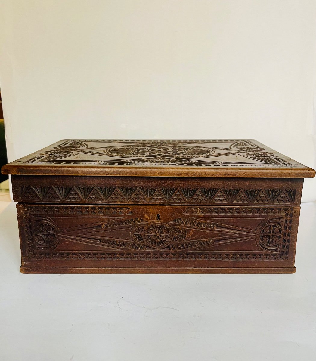 Carved Wooden Box 